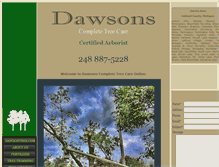 Tablet Screenshot of dawsontree.com